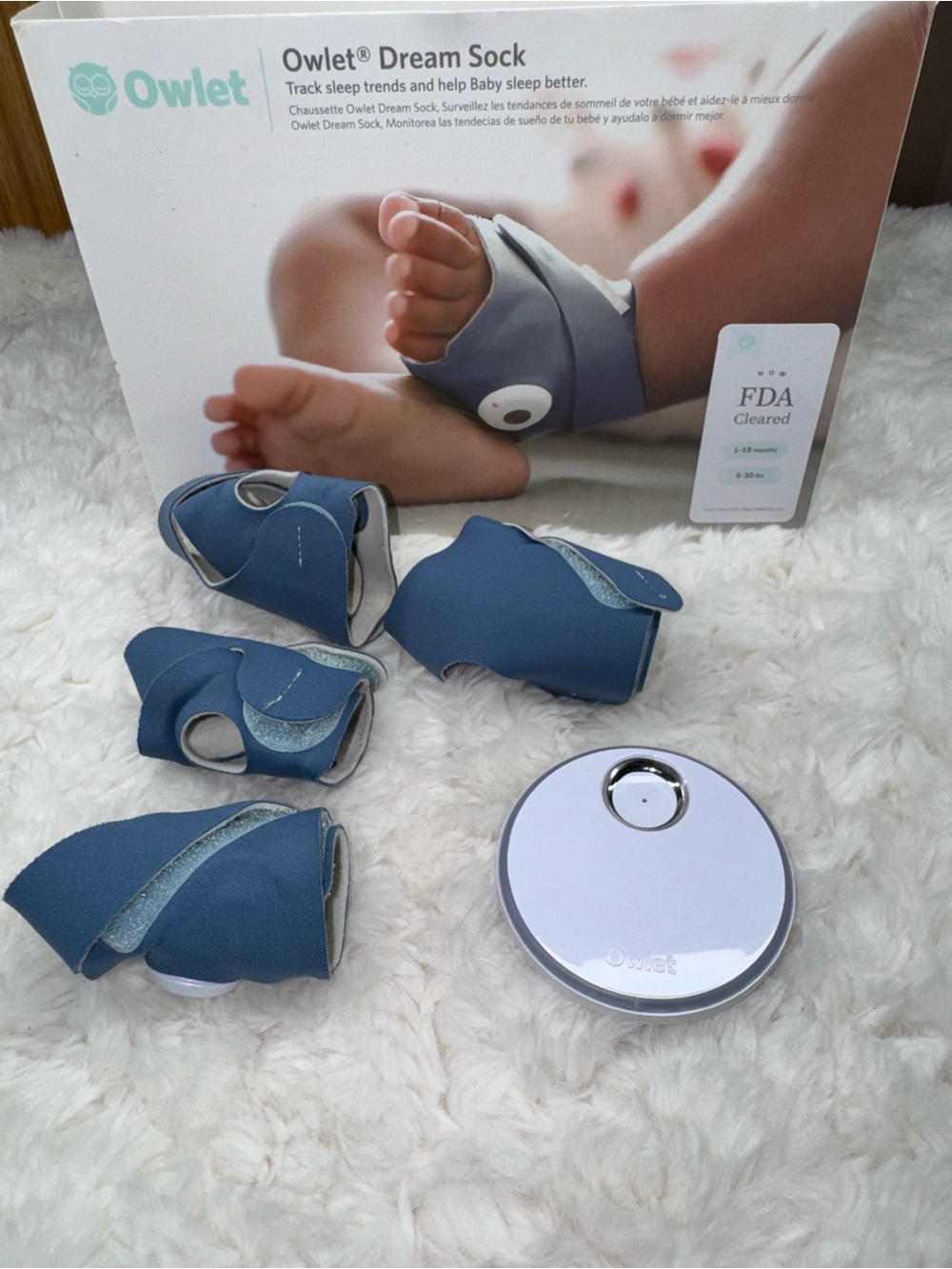 Dream Sock Baby Sleep Monitor - Blue